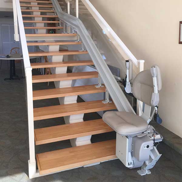 Bruno commercial curved stairlift